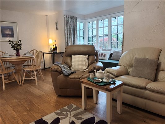 Threshing Barn at Lower Hearson. Comfortable living room