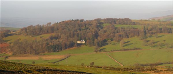 View of House from the mountain opposite