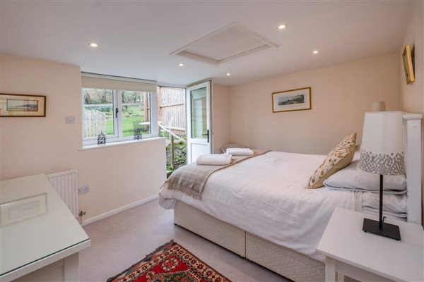 Bedroom opens onto garden