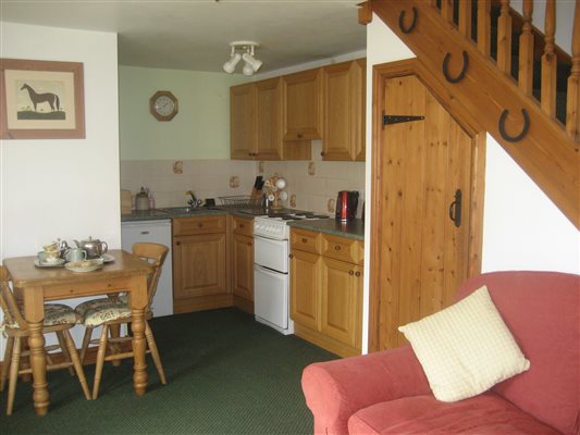 Stable cottage kitchen area