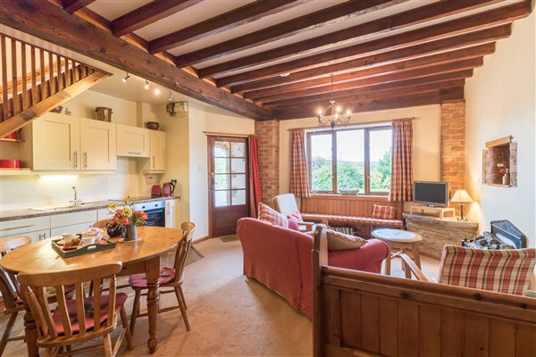 open plan kitchen living area