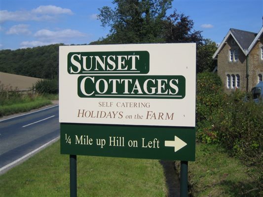 Sunset Cottages in the Howardian Hills AONB