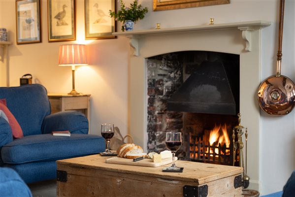 Cosy open fire 