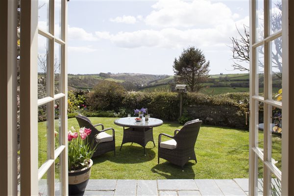 French doors out into the garden