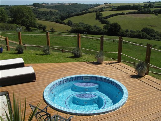 The Spa pool at Treworgey