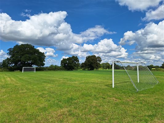 Football field on site (Open April - Sept)