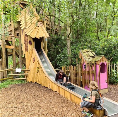 slide at Bewilderwood