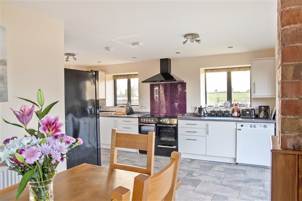 Open plan kitchen and dining 