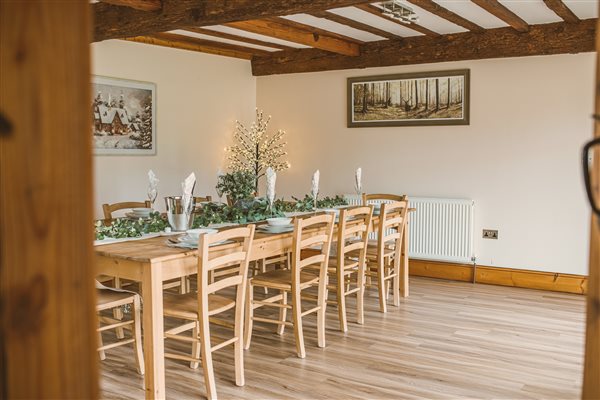 Dining room for entertaining