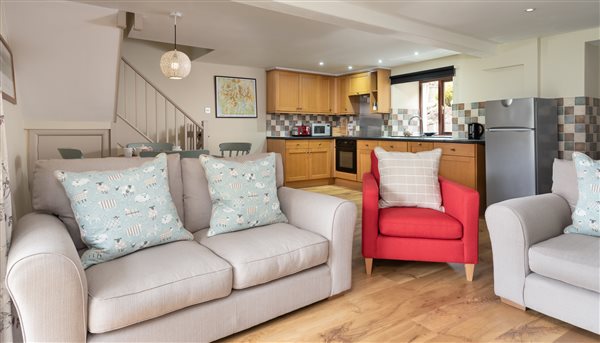 open plan holiday cottage