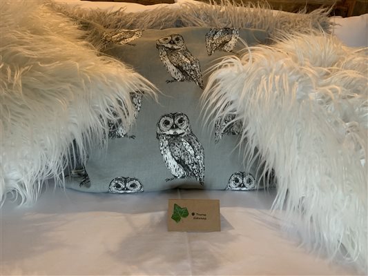 Owl Box cushions fluffy