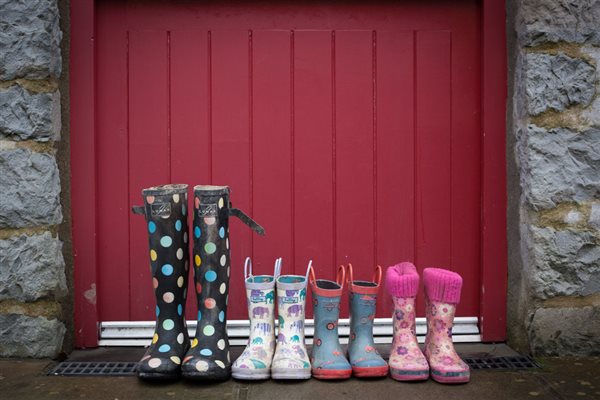 Treberfedd Farm Holiday Cottages Eco Holidays wellies
