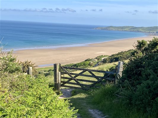 Private walk to Woolacombe Putsborough devon coast