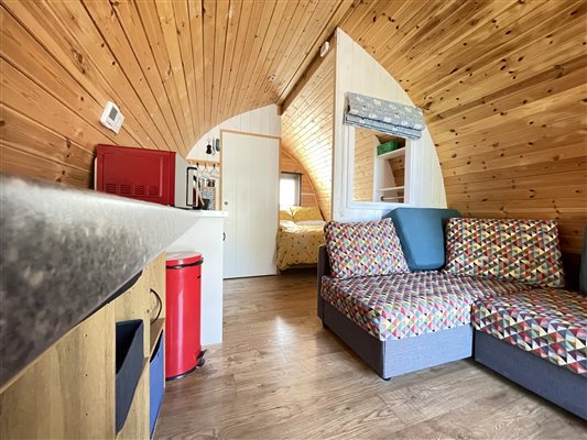 Inside the Pod at Mosedale End Farm Glamping Pod