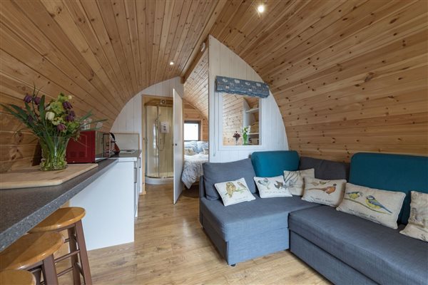 Glamping Pod, sleeps 2 adults + 2 children