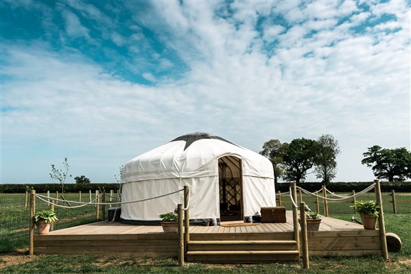 glamping yurt