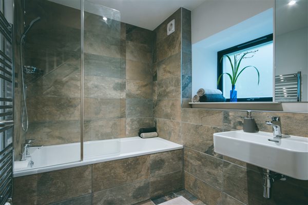 Tiled wet room