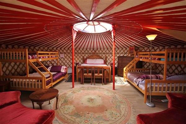 Inside Yurt Axana