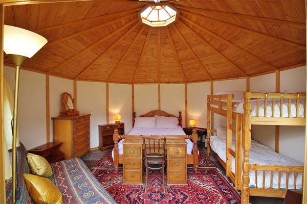 Inside Yurt Bronwyn