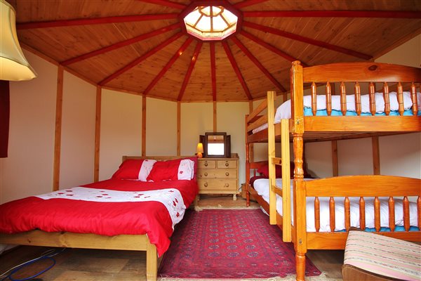 Inside Yurt Carianne