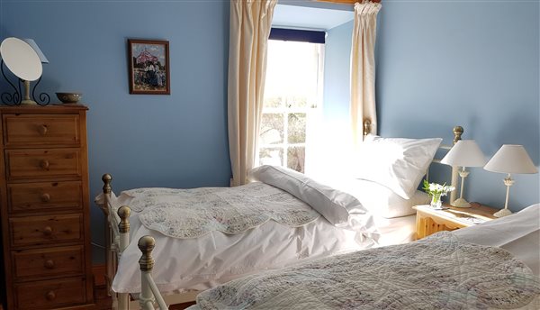 The blue bedroom