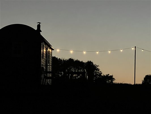 night time tiny house
