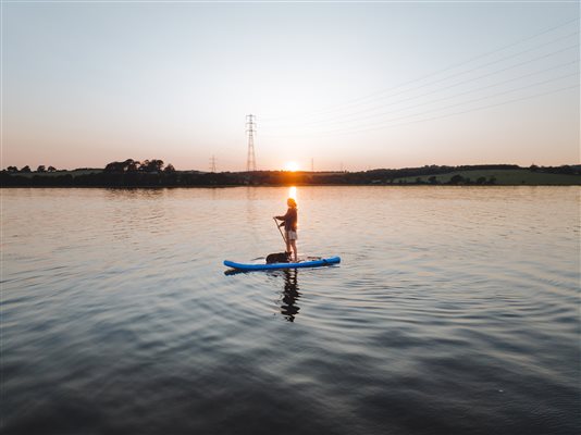 paddle boarding