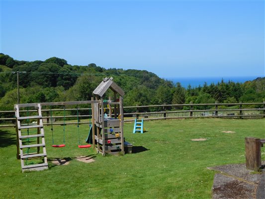 Overlooking the play area