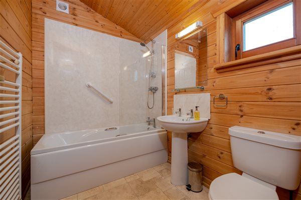Bathroom pine lodge