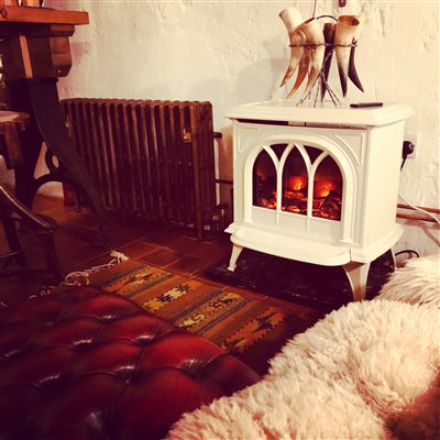 Tack Room Fireplace