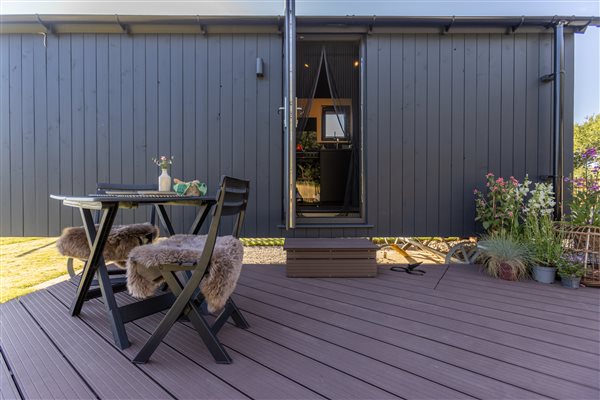Decking with Outdoor dining furniture