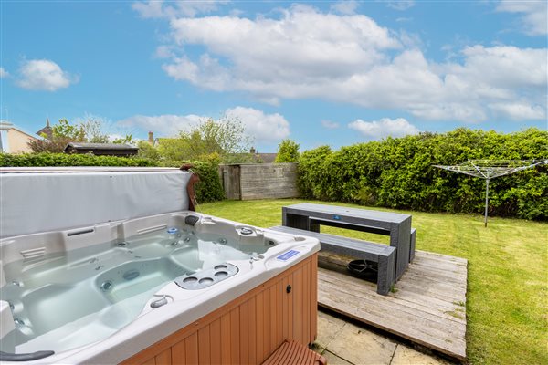 garden with hot tub