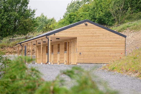 Stable block next to lodges