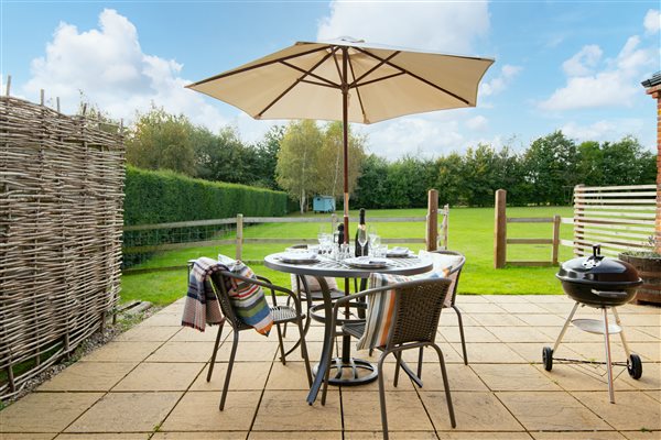 Owl patio overlooking gardens