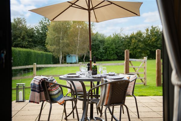 Owls Roost patio with barbecue