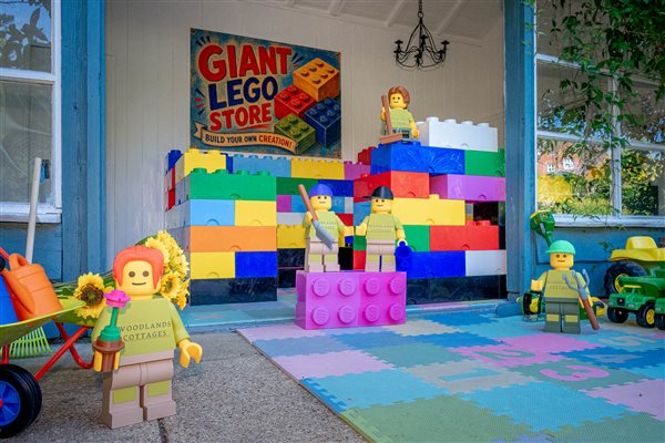 giant lego play barn