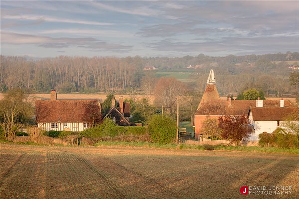 Kent oast houses fields rural lovely 