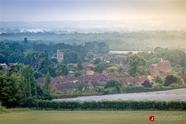 views over yalding Kent