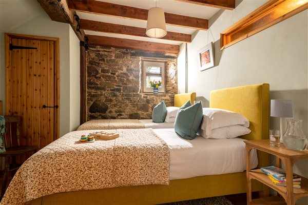 Twin room with adult sized single beds