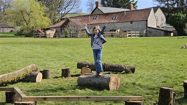 Log obstacle course