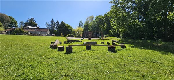 Log obstacle course
