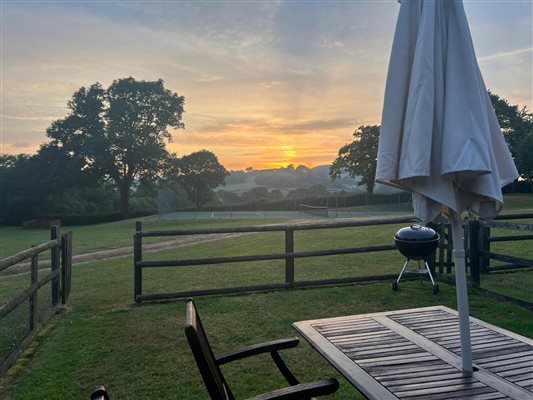 Sunset from the Granary garden