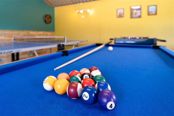 Pool table in the games room