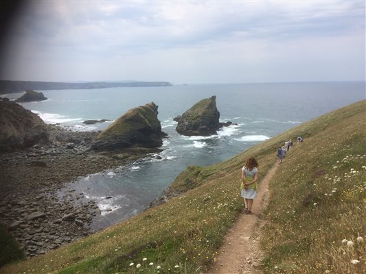 Walking on the South West Coast Path.