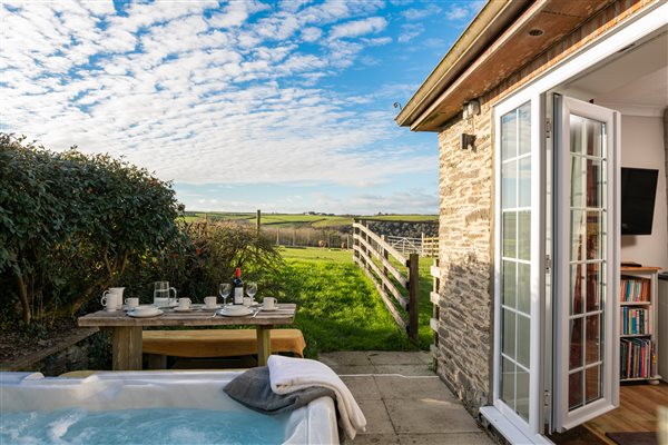 hot tub on a farm