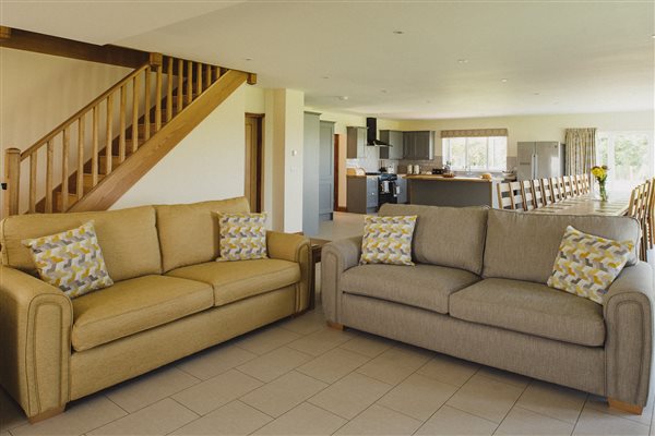 Open plan living spaces