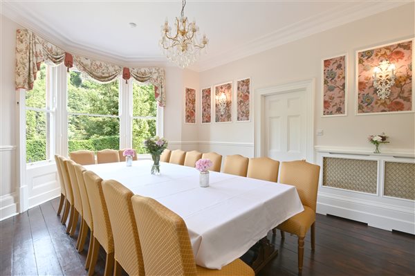 Dining Room at Portland House in Matlock Bath at MyCountryHouses.co.uk