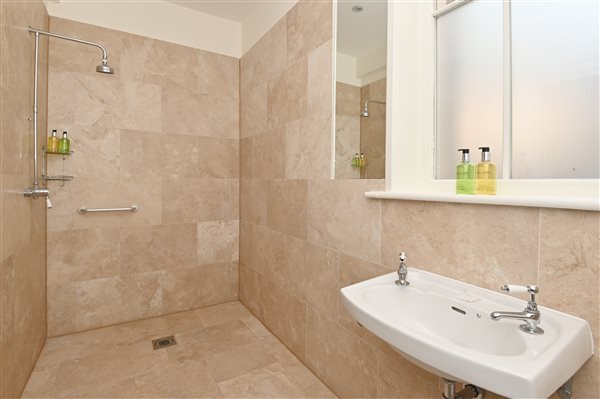 En-Suite Shower Room at Portland House in Matlock Bath at MyCountryHouses.co.uk