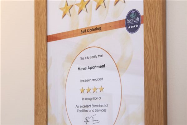 Visit Scotland 4 star grading award