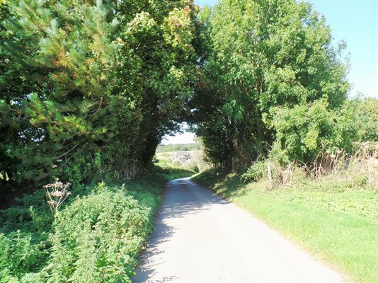 View down the private hidden valley